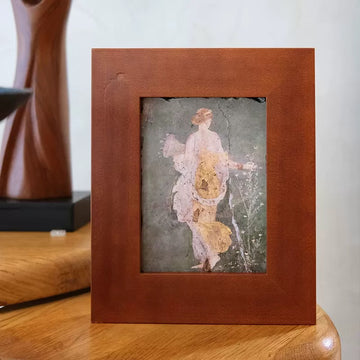 [Rock board painting] Pompeii ancient City retro flower god Flora rock board painting soft installation living room dining cabinet solid wood hanging picture
