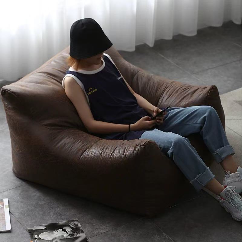 Nordic light luxury lazy sofa beanbag balcony tatami Japanese expression living room armrests single casual sofa chair