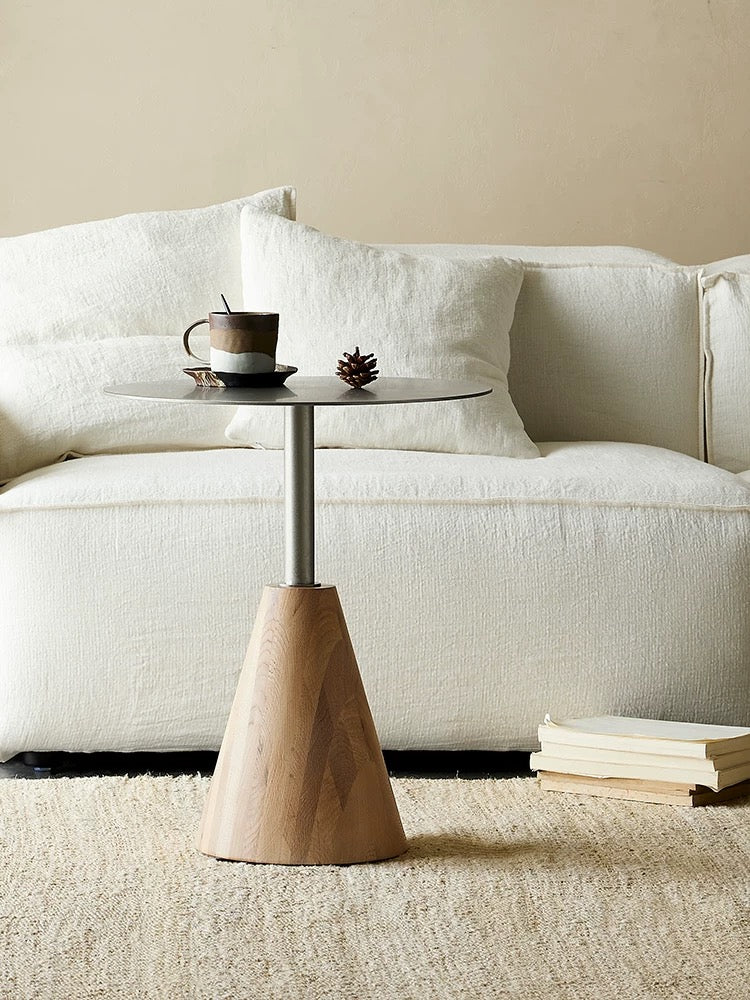 Kena/Creel corner a few Nordic living room home original wood color sofa Solid wood movable creative edge a few Z